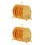 2Sets Zinc Alloy Cup Mats Retro Drink Coaster 5