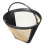 Useful Reusable 10-12 Cup Coffee Filter Permanent Cone-Style Coffee Maker Machine Filter Gold Mesh with Handle Cafe Coffees Tool 2