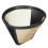 Useful Reusable 10-12 Cup Coffee Filter Permanent Cone-Style Coffee Maker Machine Filter Gold Mesh with Handle Cafe Coffees Tool 5