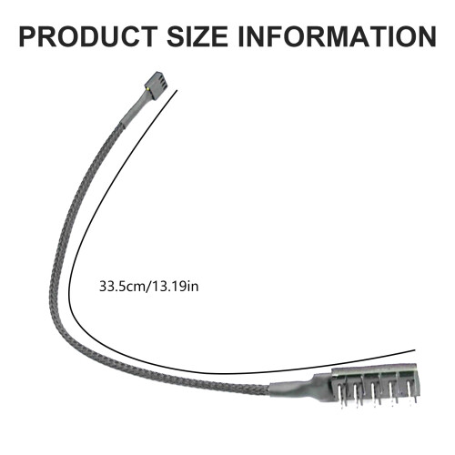 5Port PC Fan Hubs Extension Cable 4PIN/3PIN Fan Splitter Adapter Cable For Efficient Cooling Easy Installation 1