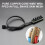 5Port PC Fan Hubs Extension Cable 4PIN/3PIN Fan Splitter Adapter Cable For Efficient Cooling Easy Installation 5