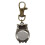 2X Keychain Clock Keyring Owl Shape 37X24mm 2