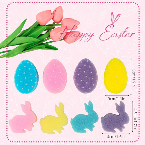 Easter Vase Filler Set Artificial Eggs and Bunnies 15 Eggs 2