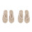 2St Modieuze Witte Japanse Slippers Dames Buiten Geweven 4