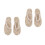 2St Modieuze Witte Japanse Slippers Dames Buiten Geweven 6
