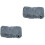 2St Herinneringsstenen Grijs Resin Graf Decoratieset 2