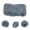 2St Herinneringsstenen Grijs Resin Graf Decoratieset 10