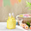 Easter bunny ears drawstring gift bag pink 1 pc 8