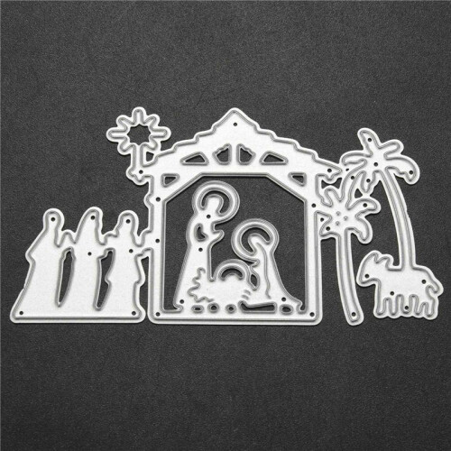 2X Cutting Dies Stencil Template Scrapbooking Embossing Machine Embossing Stencil Stencils, for Sizzix  Shot (G) 1