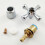 2Pcs Bathtub Knob Replacement Brass Handle for DIY Enthusiasts Easy Installation 4