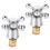 2Pcs Bathtub Knob Replacement Brass Handle for DIY Enthusiasts Easy Installation 5