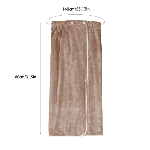 Women's Spa Towel Wrap, Lightweight Soft Bathrobe, Adjustable Full-Length Beach Pool Bathrobe 2