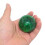 2X Marble Style Round  Gear Shift Knob Acrylic Shifter Knobs Stick Shift Knobs with 3 Adapter Dark Green 2