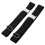 2Paren Elastische Zwarte Dijband Garter Belt Plus Size Geschikt Dames 2