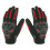 Motorcycle Gloves 2-Pack XL Black/Red Knuckle 3