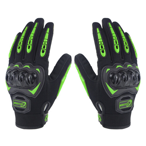 2-Pack Motorcycle Gloves XXL Black/Green 2