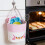 Panier cabas en toile brodée lapin de Pâques (1 pièce) 2