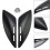 Πλαϊνό κάλυμμα ρεζερβουάρ βενζίνης για Kawasaki Z900RS2018-2024Ματ μαύρο 4