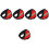 5St Rood Oorverwarmers Dames Comfortabel Warm 3