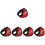 5St Rood Oorverwarmers Dames Comfortabel Warm 4