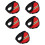 5St Rood Oorverwarmers Dames Comfortabel Warm 6