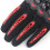 Motorcycle Gloves Unisex Black-Red L Touchscreen 11
