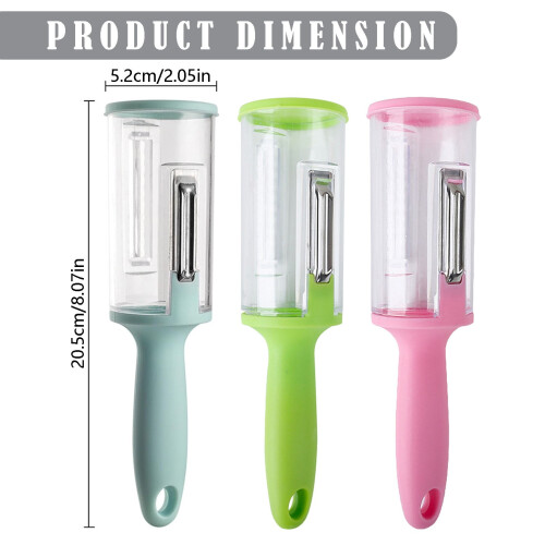 Blue Multifunctional Peeler with Storage Box – Compatible with All Kitchen Needs! 1