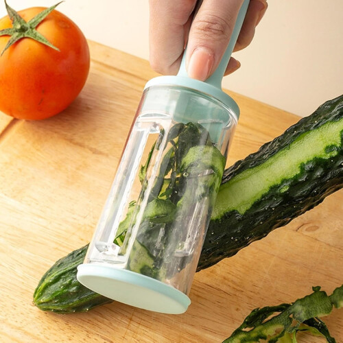 Blue Multifunctional Peeler with Storage Box – Compatible with All Kitchen Needs! 2
