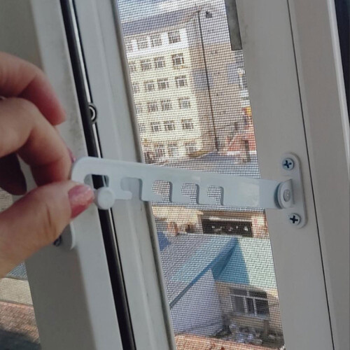 Adjustable Window Limiters Carbon Steel Lock Tilt Control Window Stopper for Various Doors Hardware 1