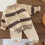 Σετ 2 τεμαχίων πλεκτής ζακέτας και παντελονιού με ρίγες για μωρά αγόρια – απαλό, 2