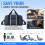 Bolsa de ginástica têxtil azul, mini bolsa de viagem de 14 polegadas 5
