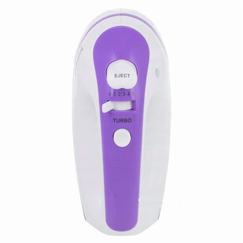 Classic 300W Hand Mixer: 5 Speeds, Beaters & Dough Hooks White 2