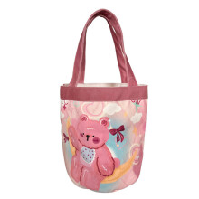 Organizador de brinquedos fofo, sacola para doces ou travessuras para crianças com forro de pelúcia premium, toque macio e estrutura durável,