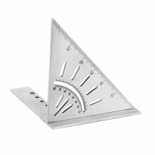 Protractor Ruler for Woodworkers, Stainless Steel Angle Finder with45/90Degree Markers and Dual Scale Readings, Versatile Tool with Durable