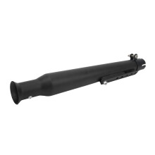 Universal Fit Motorcycle Exhaust Pipe, Cool Decoration Design with Retro Style Finish, Easy Installation Sliding Bracket for Left or Right Side