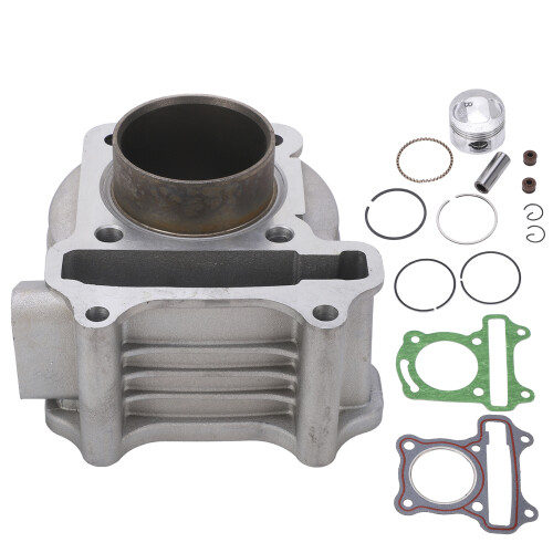 Πλήρες κιτ άνω μέρους για κινητήρα GY6 60CC4Stroke, κιτ κυλίνδρων με φλάντζα ελατηρίου