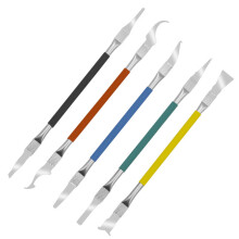 Premium Dual Purpose Spudger Kit, High Quality Steel Construction with Ergonomic Silicone Non-Slip Handle, Efficient Tools for Smartphone and Tablet