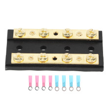 60A Dual Row Power Distribution Module, Mechanical Strength Enhanced Busbar Block with Easy Installation Features, High Quality32V DC Terminal Block