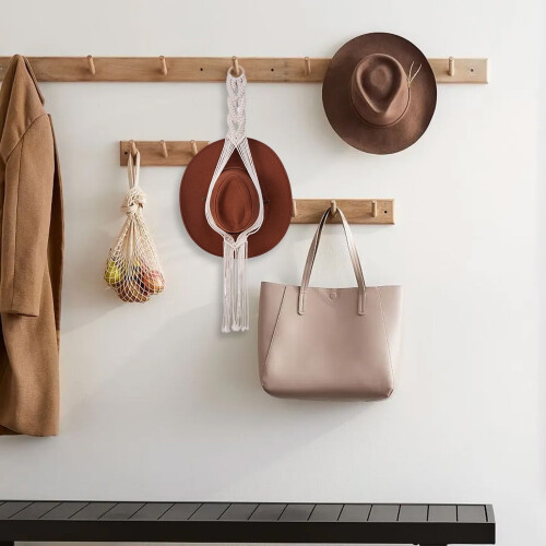 Essential for Storage Rope Hat Storage Rack Multi-layer Wall-mounted Storage Clips Hat Decoration 1