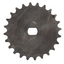 Carbon Steel Sprocket for Electric Scooter Drivetrain, Chain Sprocket with24T H Hole and High Reliability Design, Sprocket Gear for Brushless and