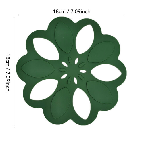 1 τεμάχιο Creative Hollow Silicone - Slip Pot Mat Μονωτικό Υπόστρωμα Διπλό Ένθετο Υπόστρωμα για 1