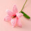 Hand-Knitted Crochet Lily Flower 40cm White 5