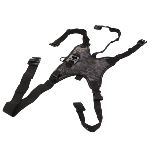 Elastic Resistant To Pull Camera Harness With Lens Hold-down Strap And Quick Release Base, Security And Stability DSLR Compatible Breathable Mesh 2