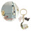 Cat charm keychain decorative hanging accessory 2