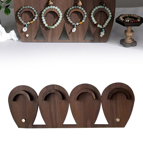 Wooden Bracelet Display Stand with 30 Slots 2