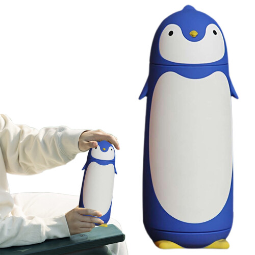 Ποτήρια Penguin από ανοξείδωτο ατσάλι με μόνωση κενού αέρος, κούπα ταξιδιού, τσάι, 2