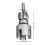 6-Point Pipe Threading Tool for Internal & External Threads, Compatible with Water Pipes, Hexagonal Drill, Silver, 2.36" 2