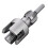 6-Point Pipe Threading Tool for Internal & External Threads, Compatible with Water Pipes, Hexagonal Drill, Silver, 2.36" 6