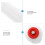 FRCOLOR 1 Pc Durable Self Leveling Screed Spiked Roller Spiked Screed Flooring Roller 6