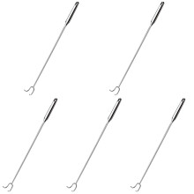 5Pcs Stainless Steel Meat Hook Sturdy Bbq Kitchen Roasting Accessory
